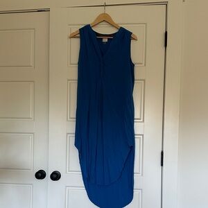 Cupio Asymmetrical Dress in Vibrant Blue
